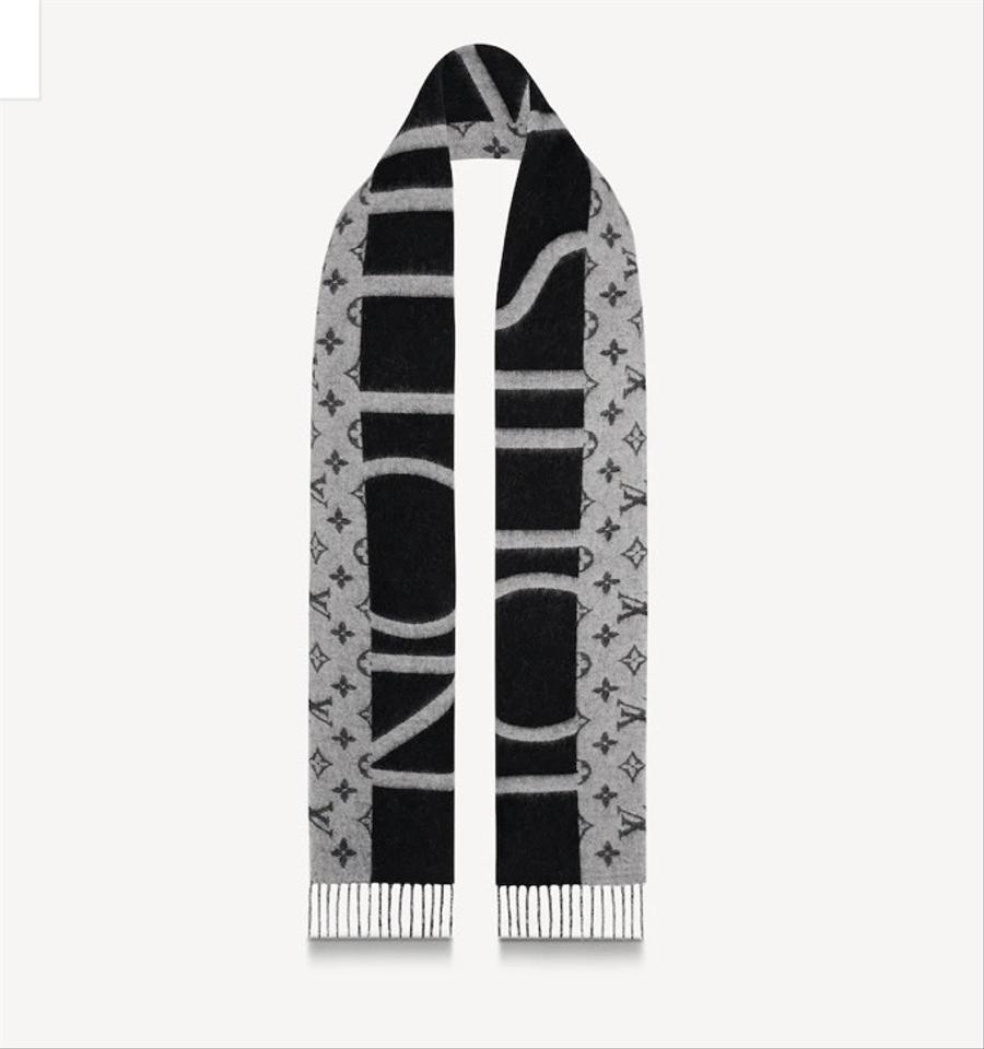 Louis Vuitton Black & Grey Half Monogram Cashmere Sweater – Savonches