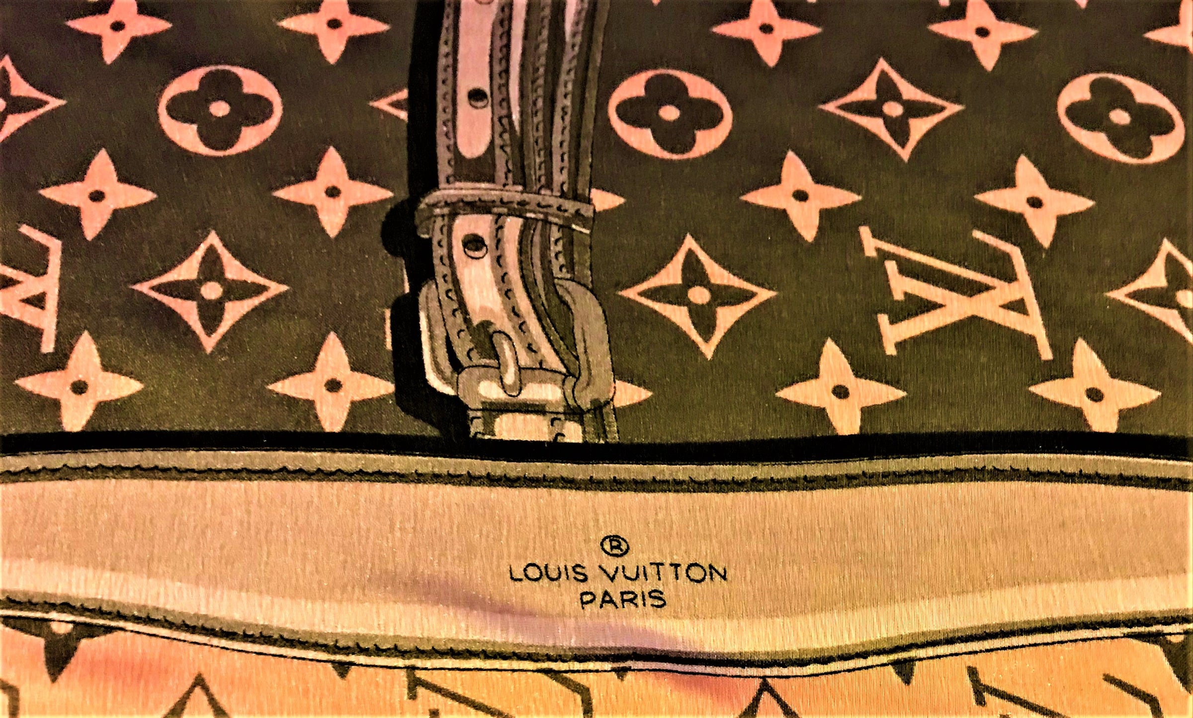 Louis Vuitton Monogram Square Silk Scarf